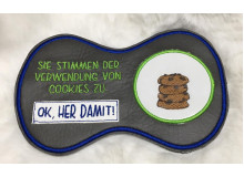 Stickdatei ITH - MugRug Geek "Sie stimmen der Verwendung von Cookies zu"
